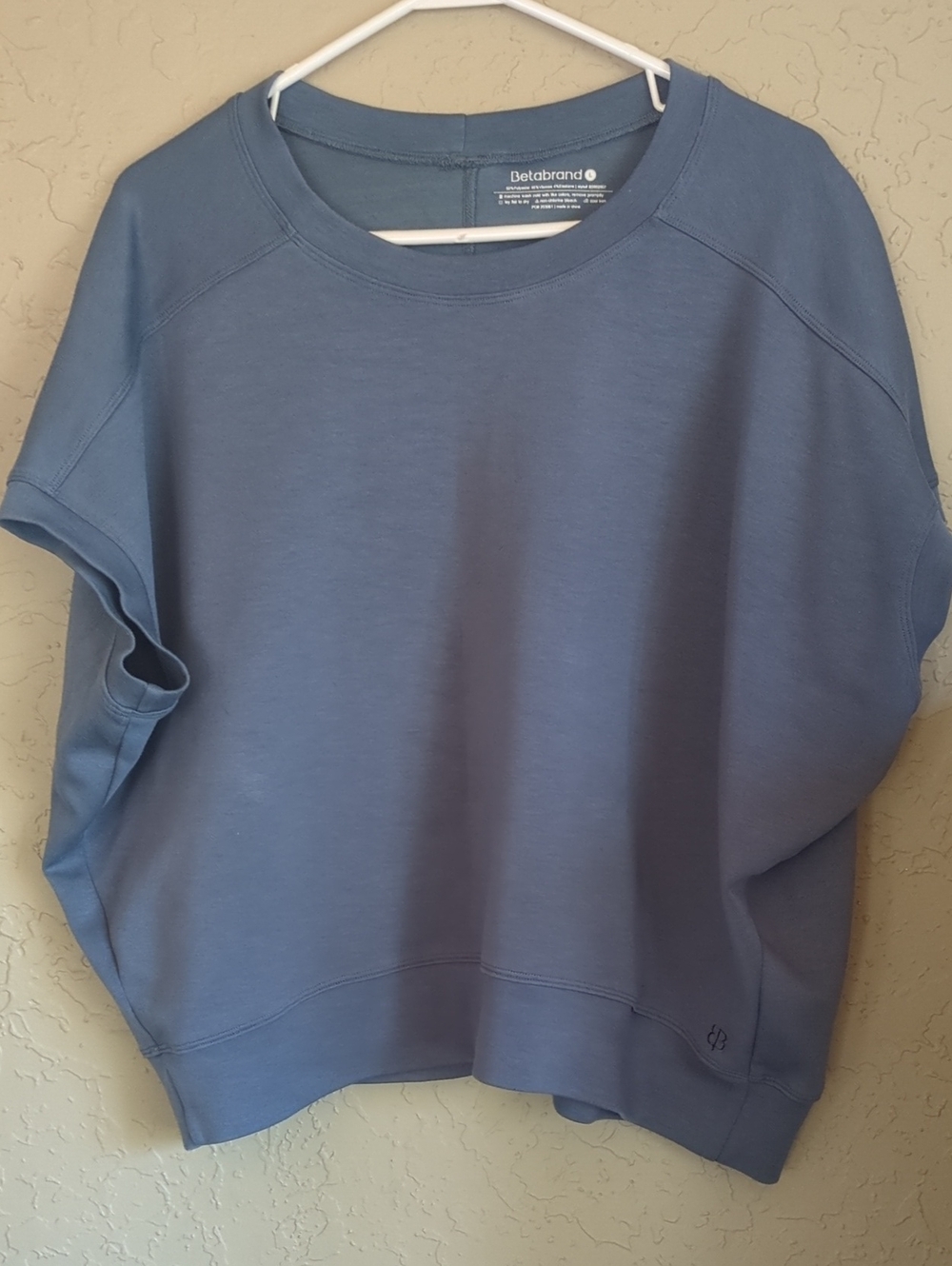 Betabrand Boxy Short Sleeve Sweatshirt